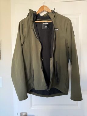 Hurley Olive Green Softshell Jacket - Men's